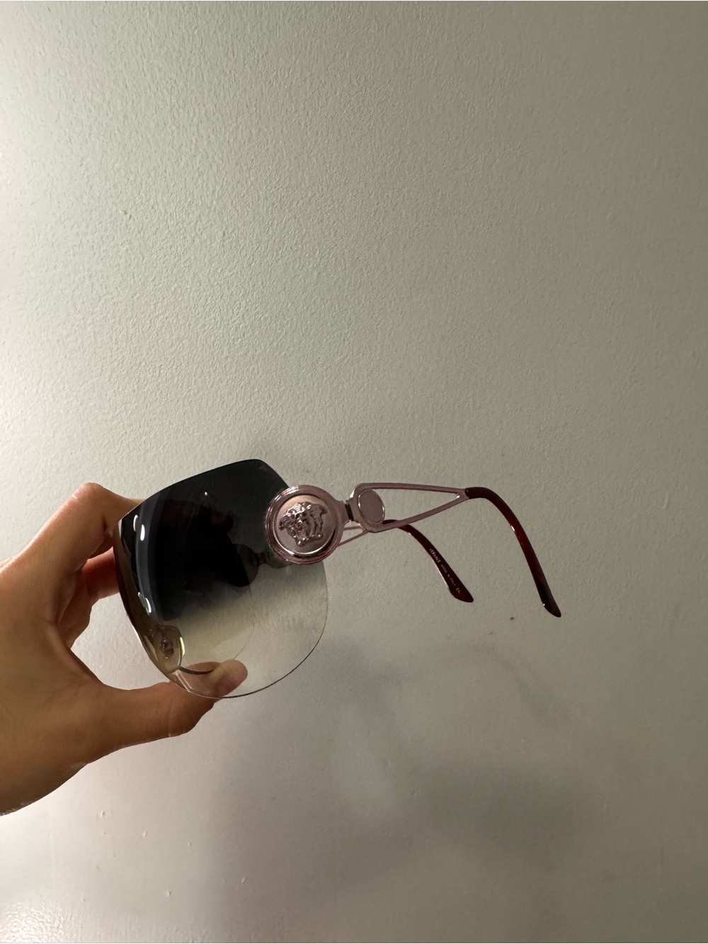 Versace Pink vintage Medusa Sunglasses